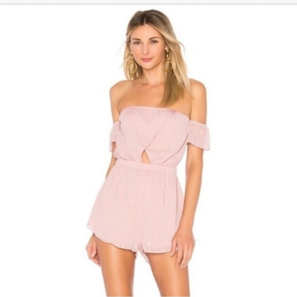 Superdown Revolve Aviana Off Shoulder Star Romper - Picture 1 of 10